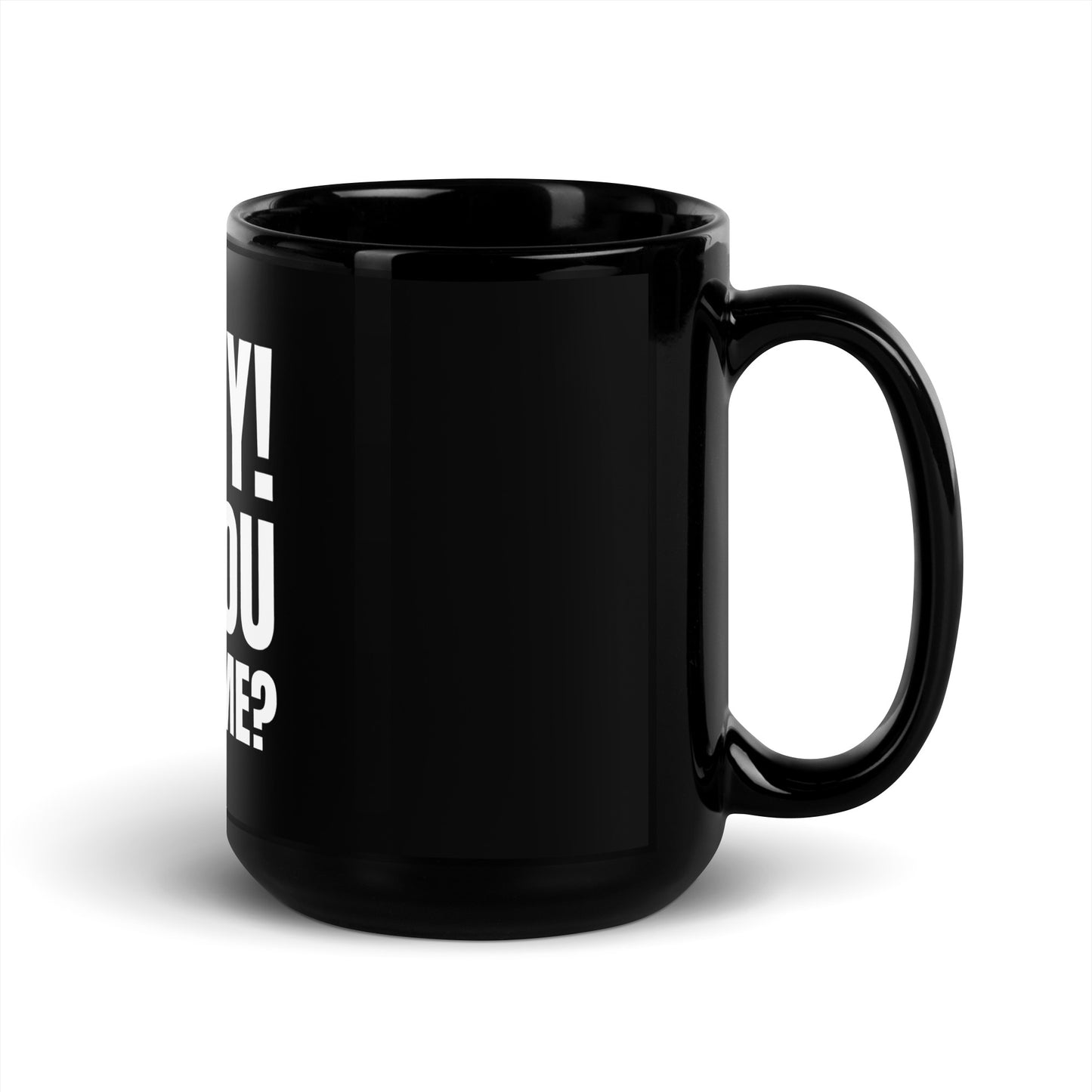 Black “Yo, Izy!” Glossy Mug