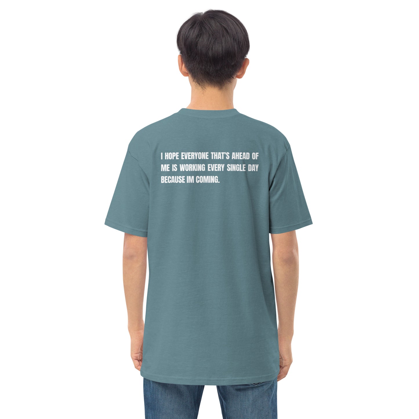 Men’s “I hope they’re working” premium heavyweight tee