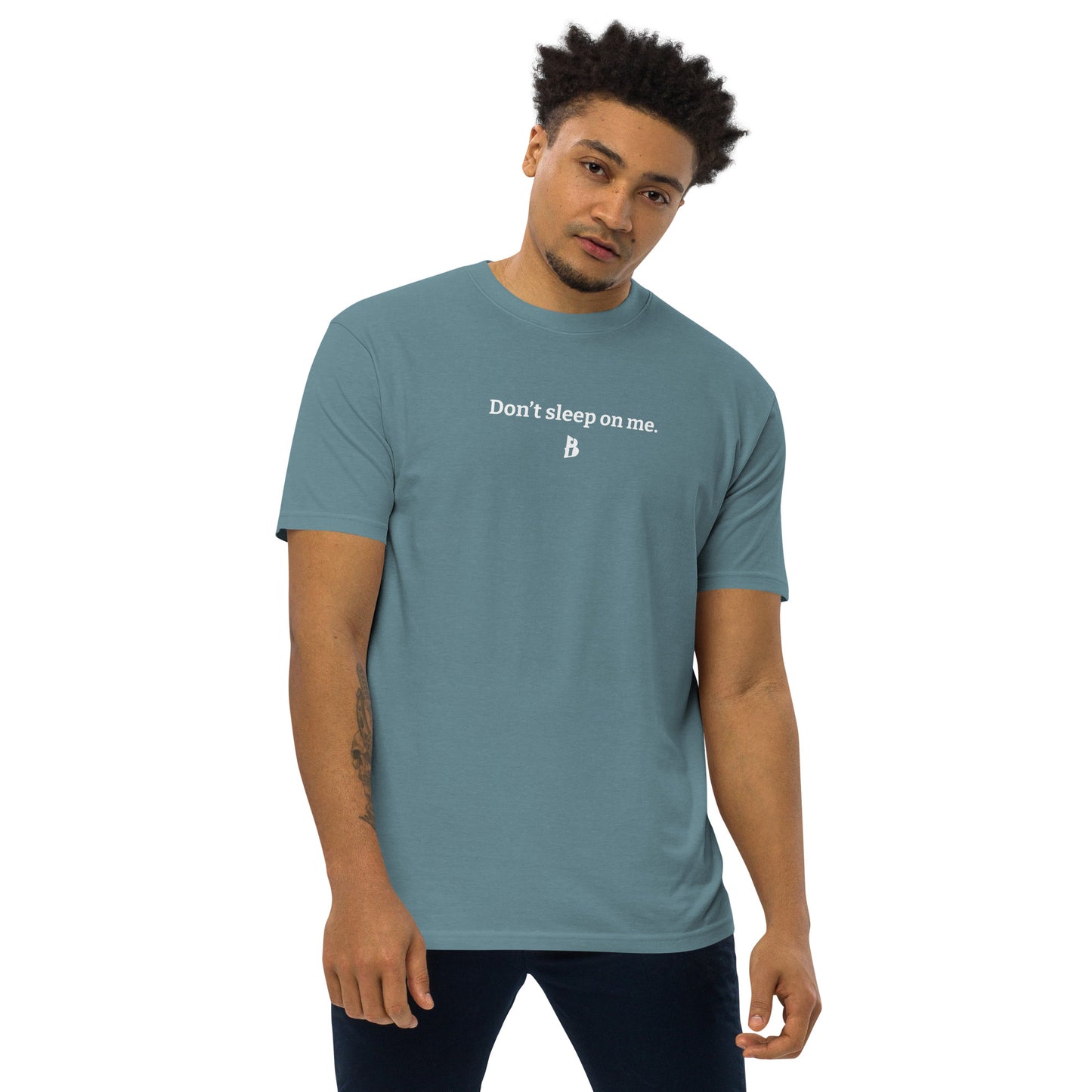 Men’s “Don’t Sleep On Me” premium heavyweight tee