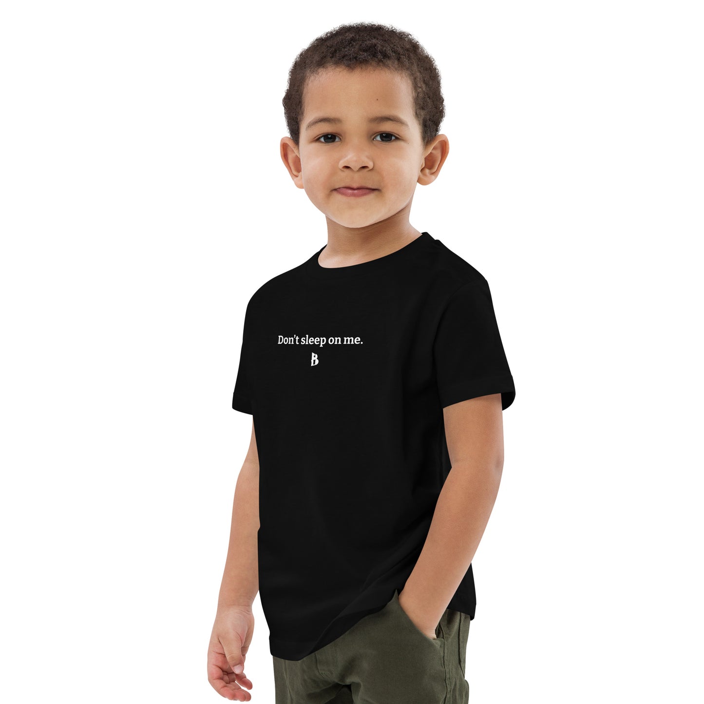 Organic cotton “Don’t Sleep On Me” kids t-shirt