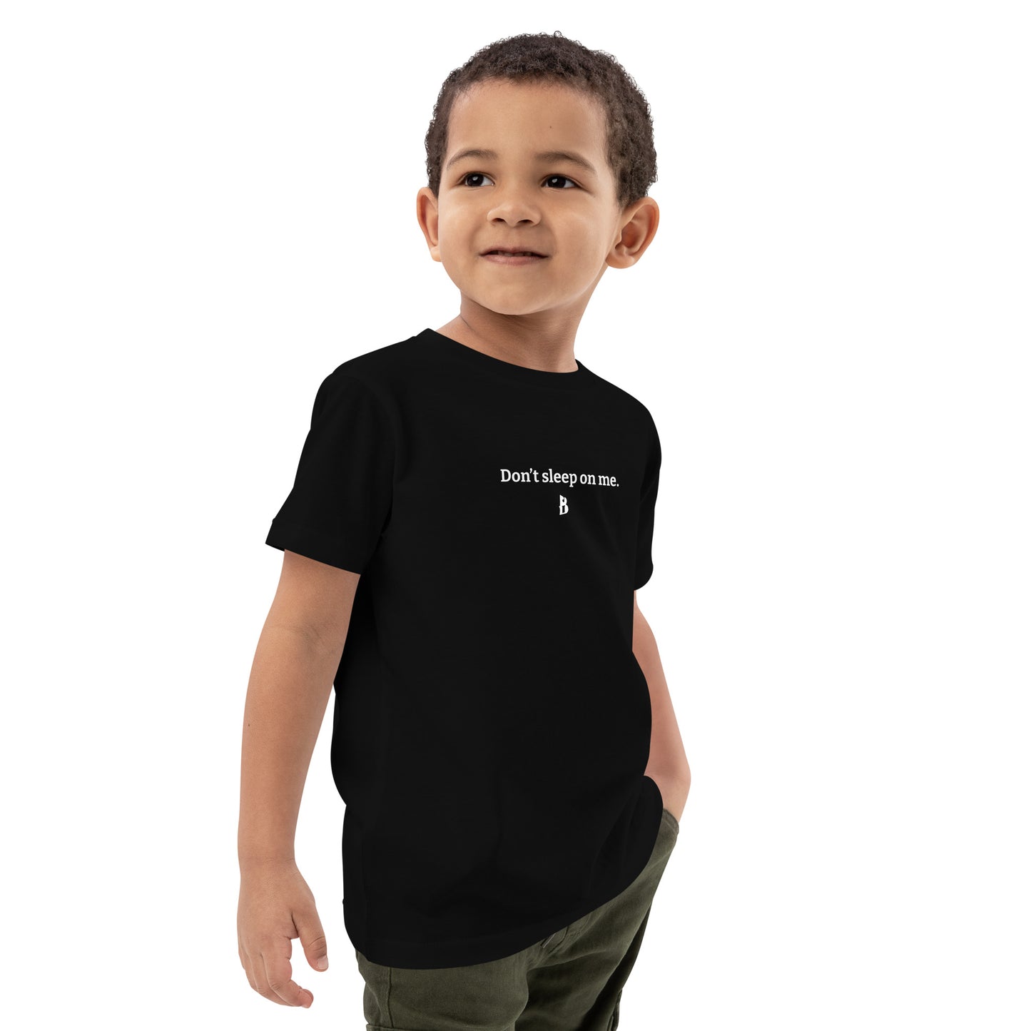 Organic cotton “Don’t Sleep On Me” kids t-shirt