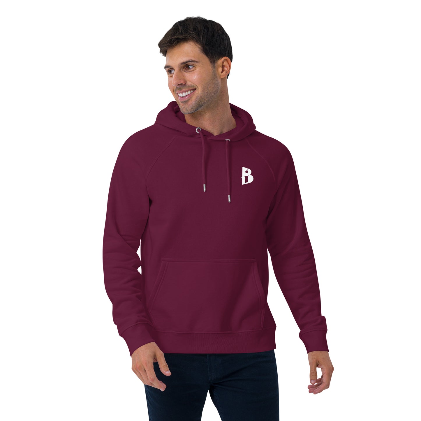 Unisex “Yo,Izy!” eco raglan hoodie