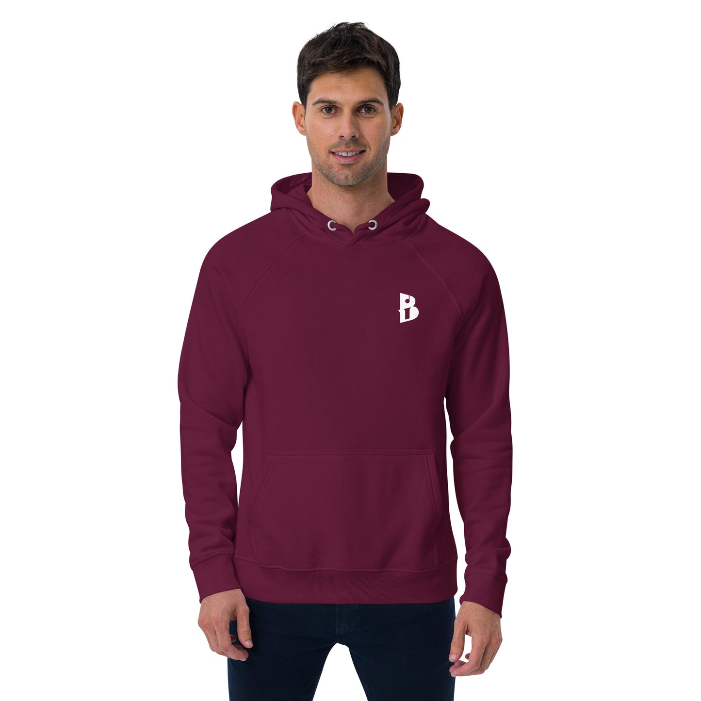 Unisex “Yo,Izy!” eco raglan hoodie