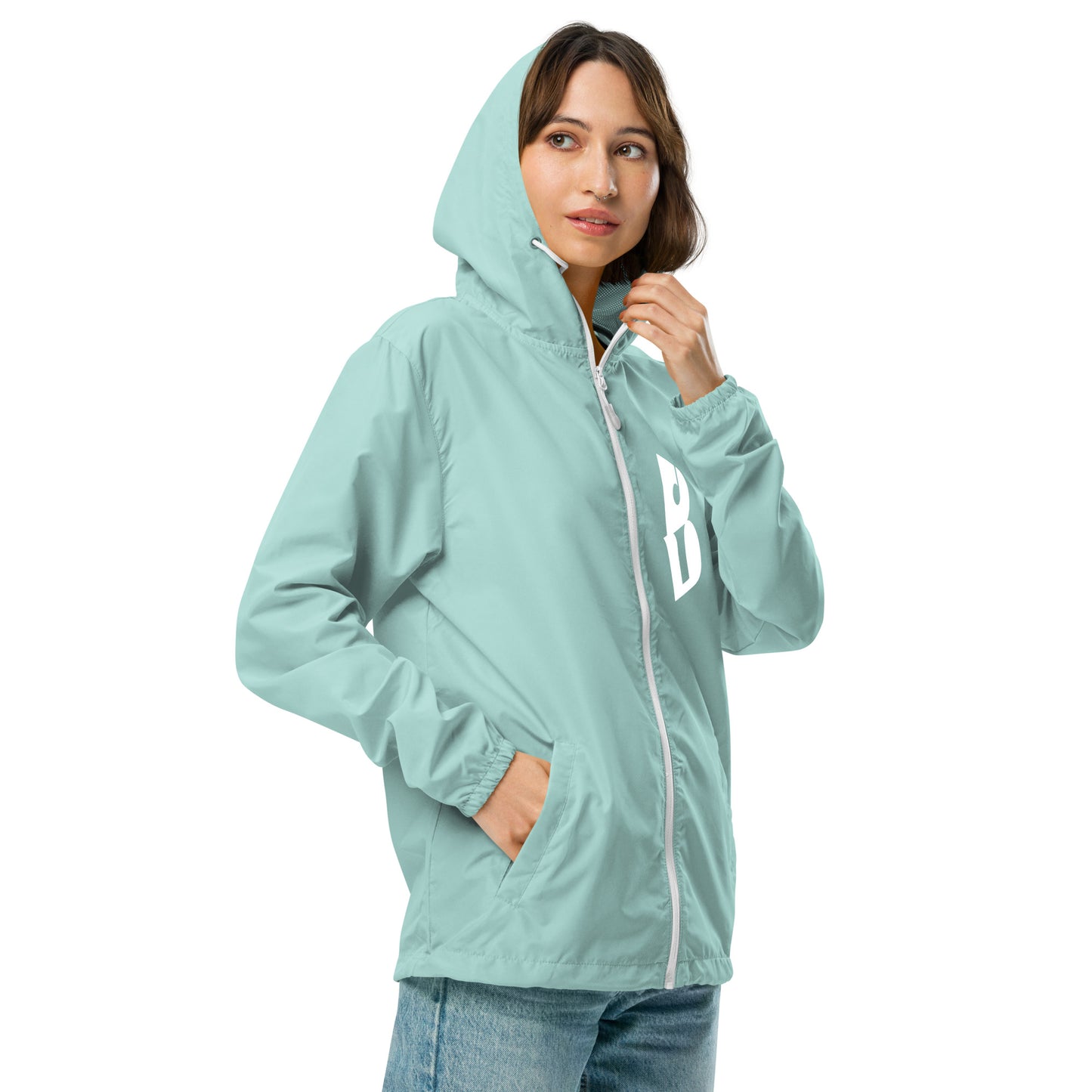 Unisex IzyBeats lightweight zip up windbreaker
