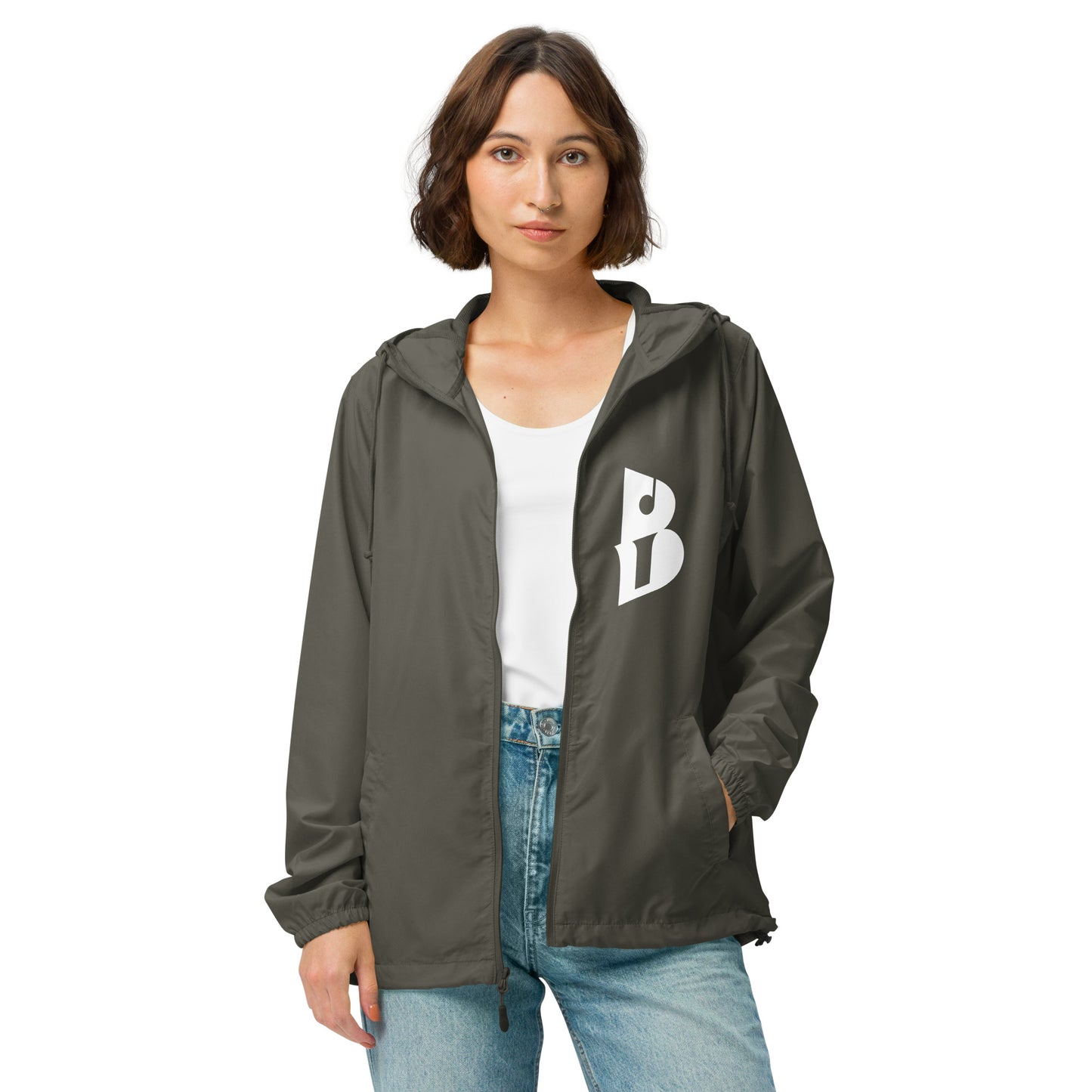 Unisex IzyBeats lightweight zip up windbreaker