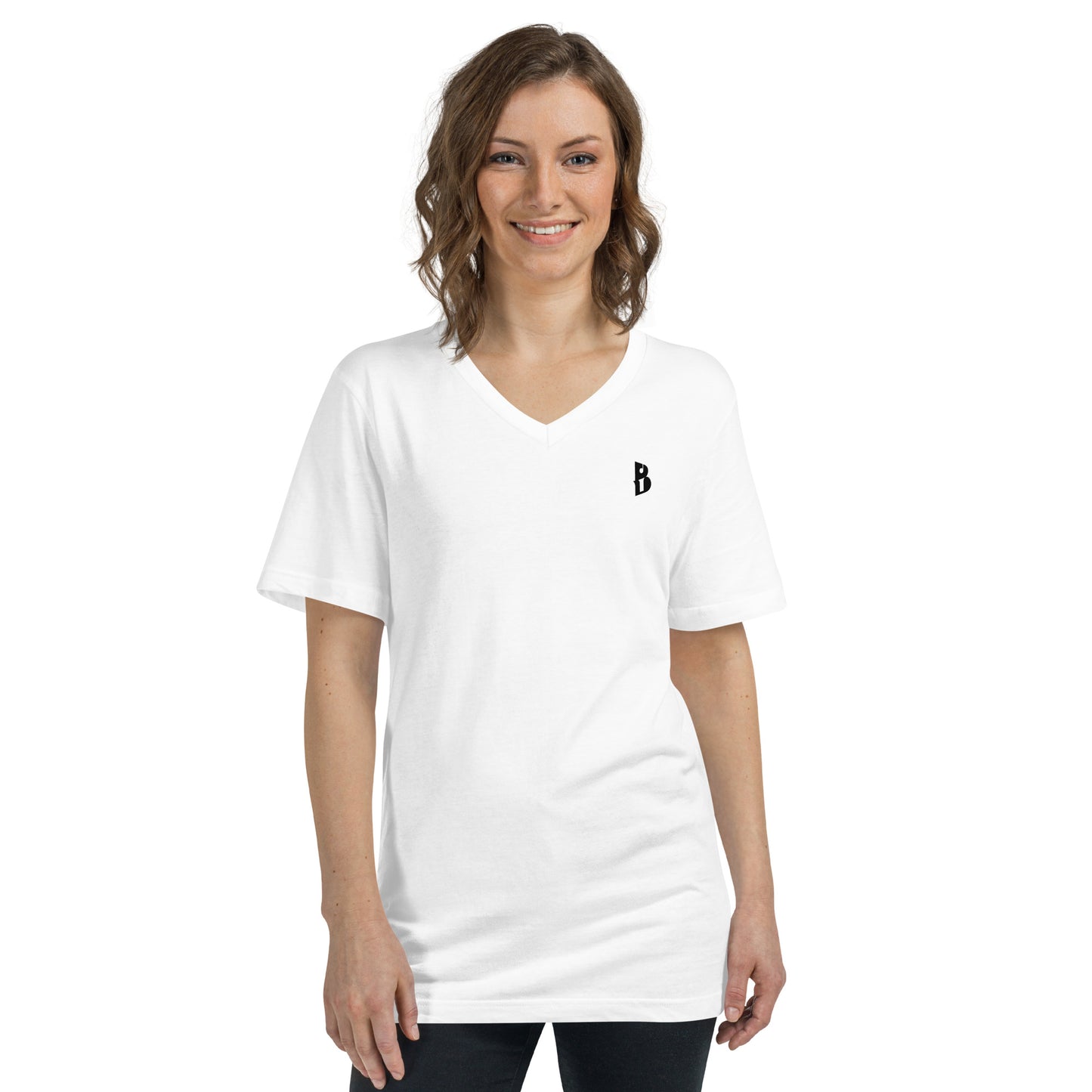 Unisex IzyBeats Logo Short Sleeve V-Neck T-Shirt