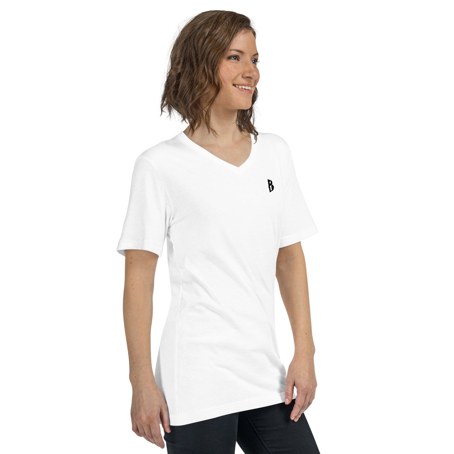 Unisex IzyBeats Logo Short Sleeve V-Neck T-Shirt