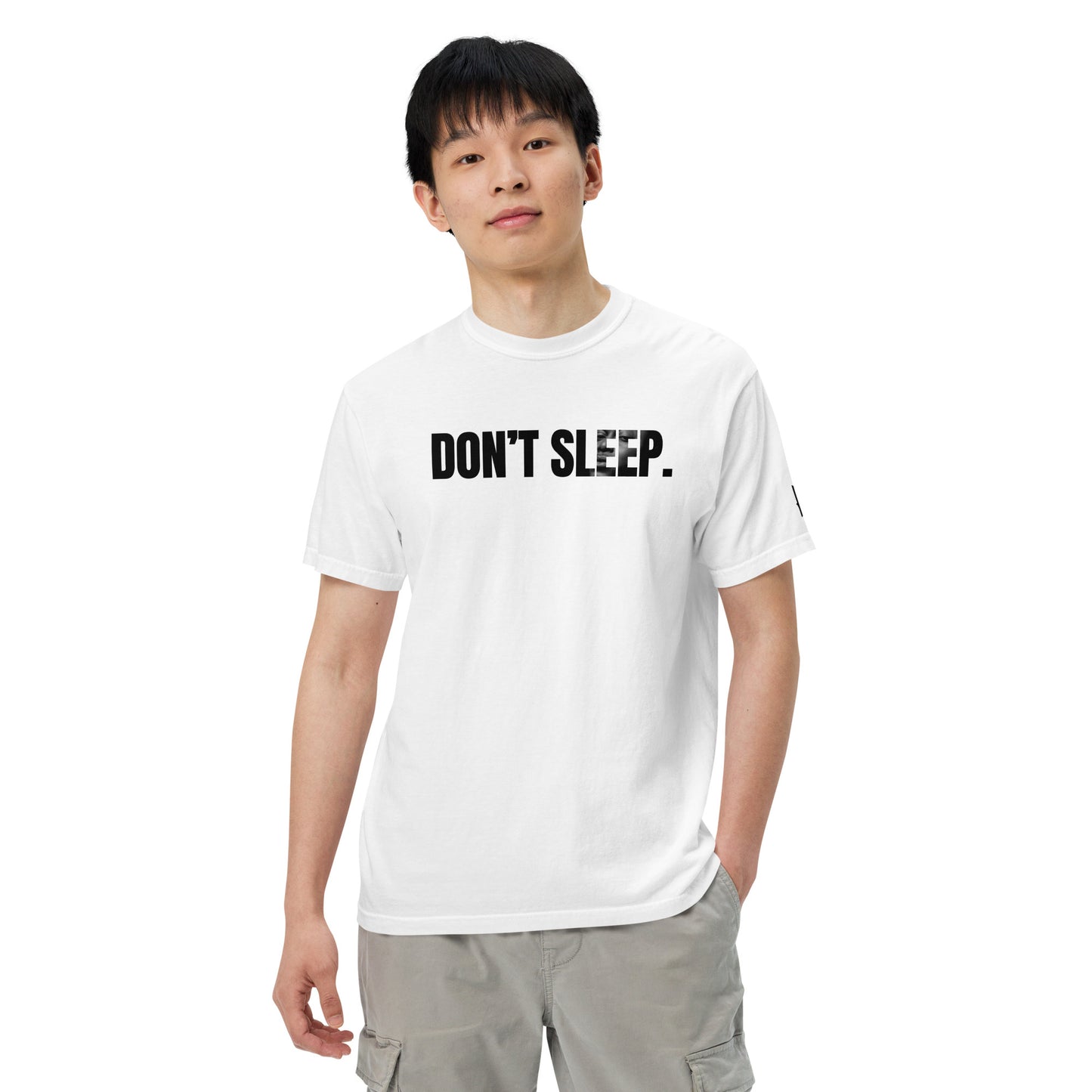 Men’s “Don’t Sleep” garment-dyed heavyweight t-shirt