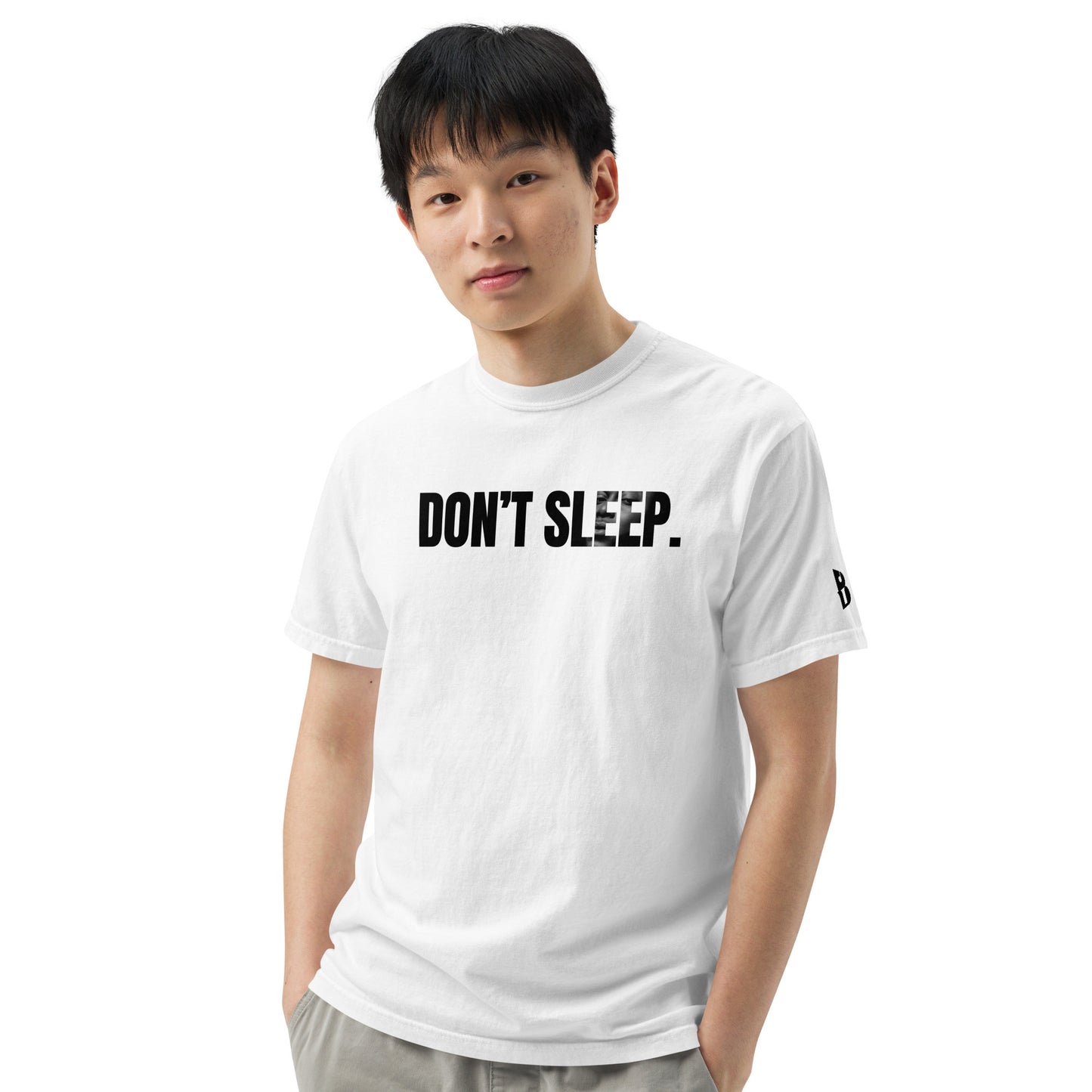Men’s “Don’t Sleep” garment-dyed heavyweight t-shirt