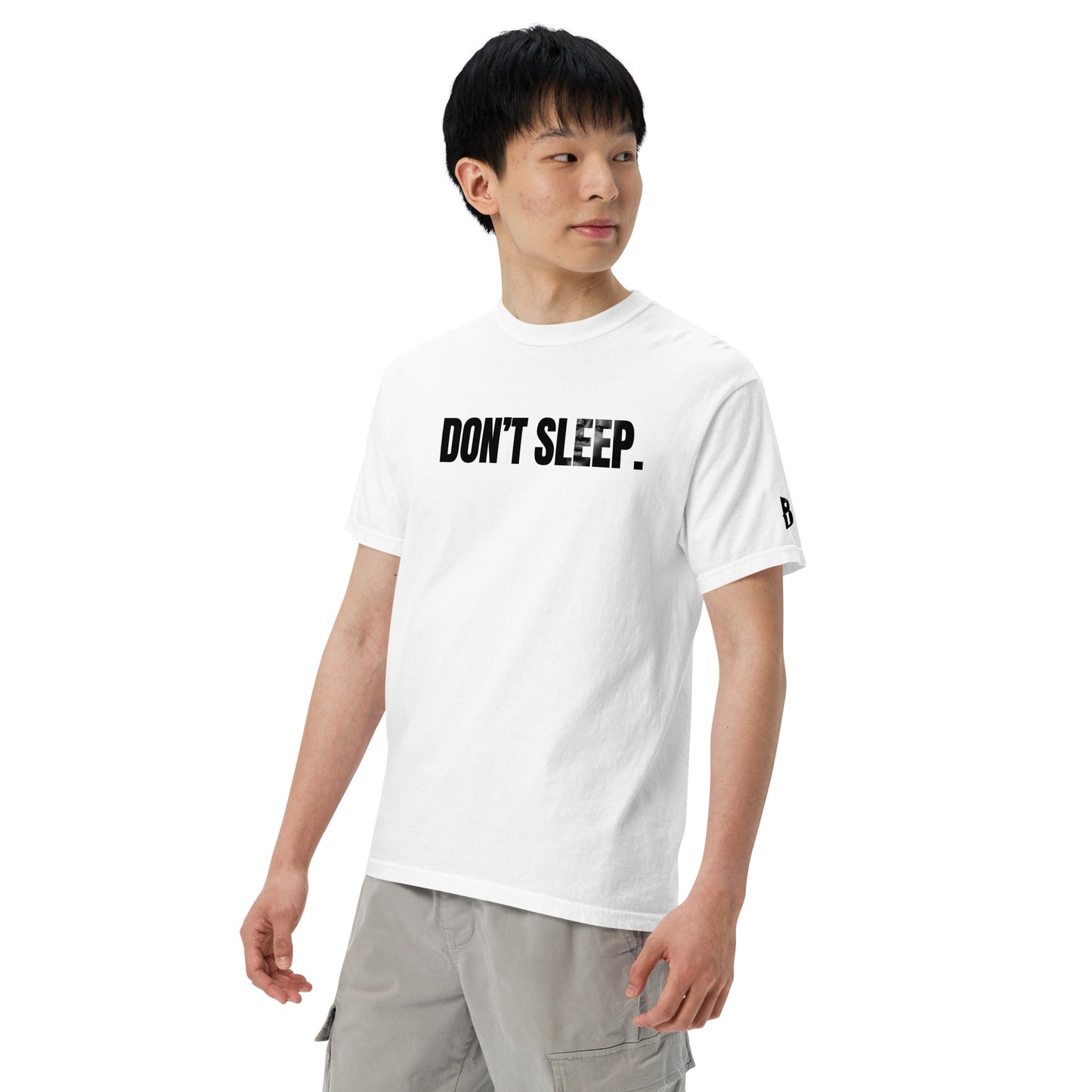 Men’s “Don’t Sleep” garment-dyed heavyweight t-shirt