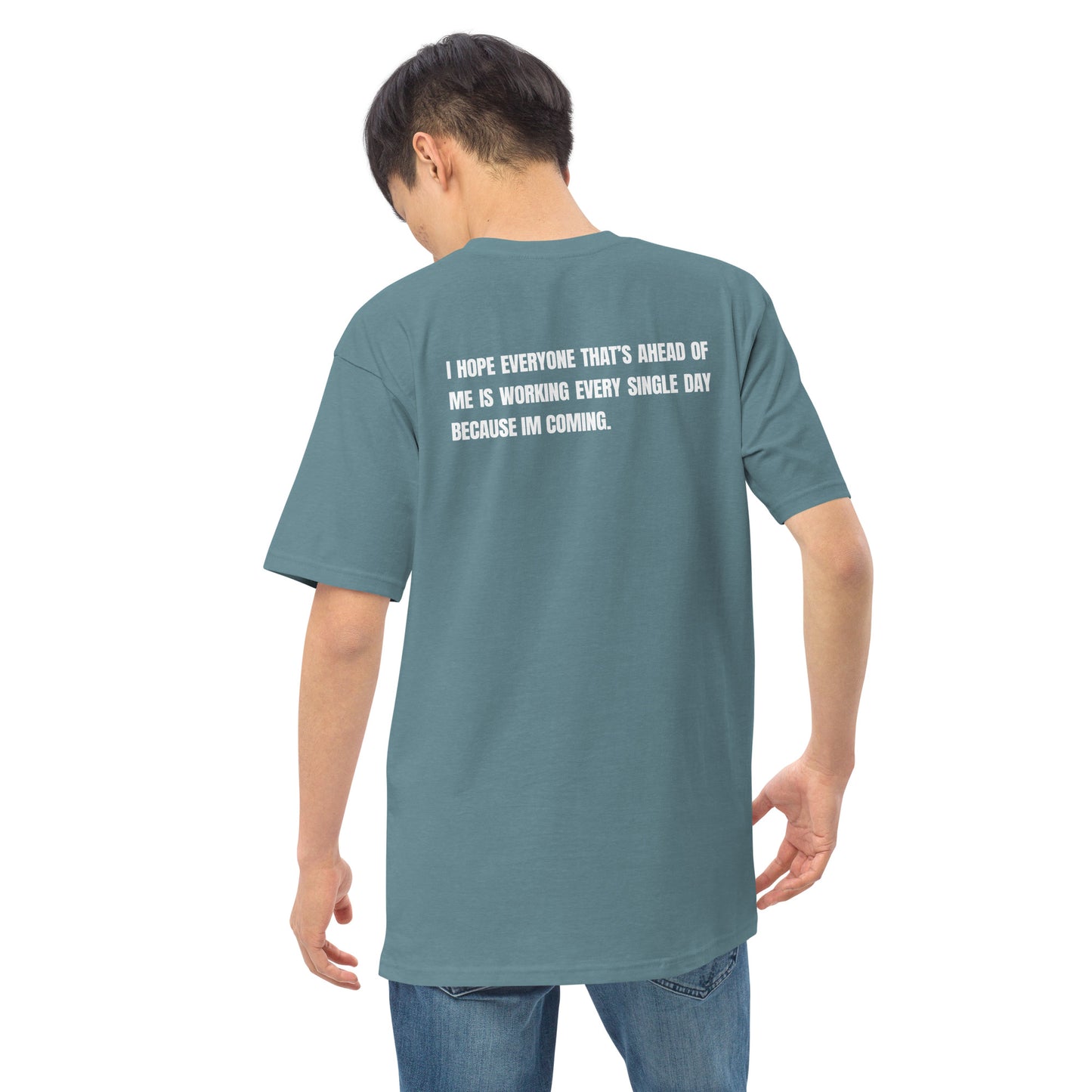 Men’s “I hope they’re working” premium heavyweight tee