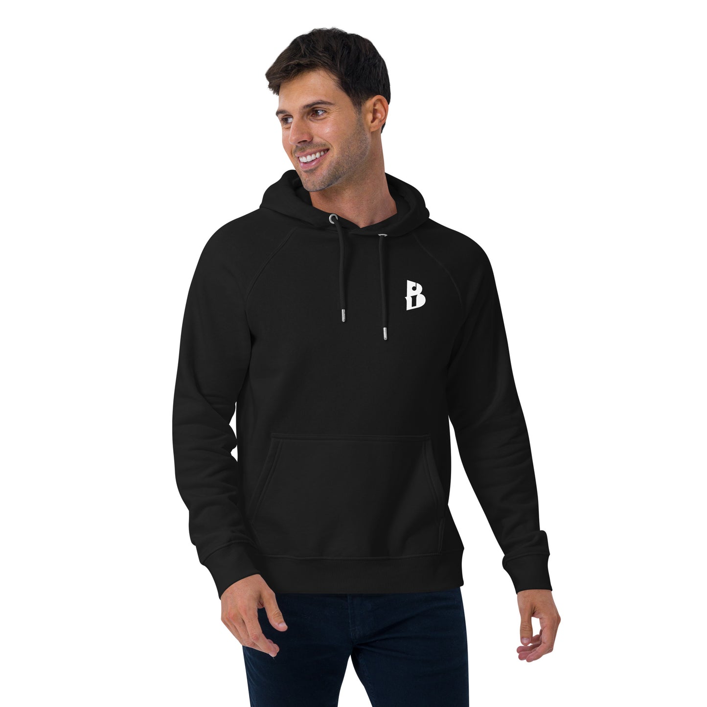Unisex “Yo,Izy!” eco raglan hoodie