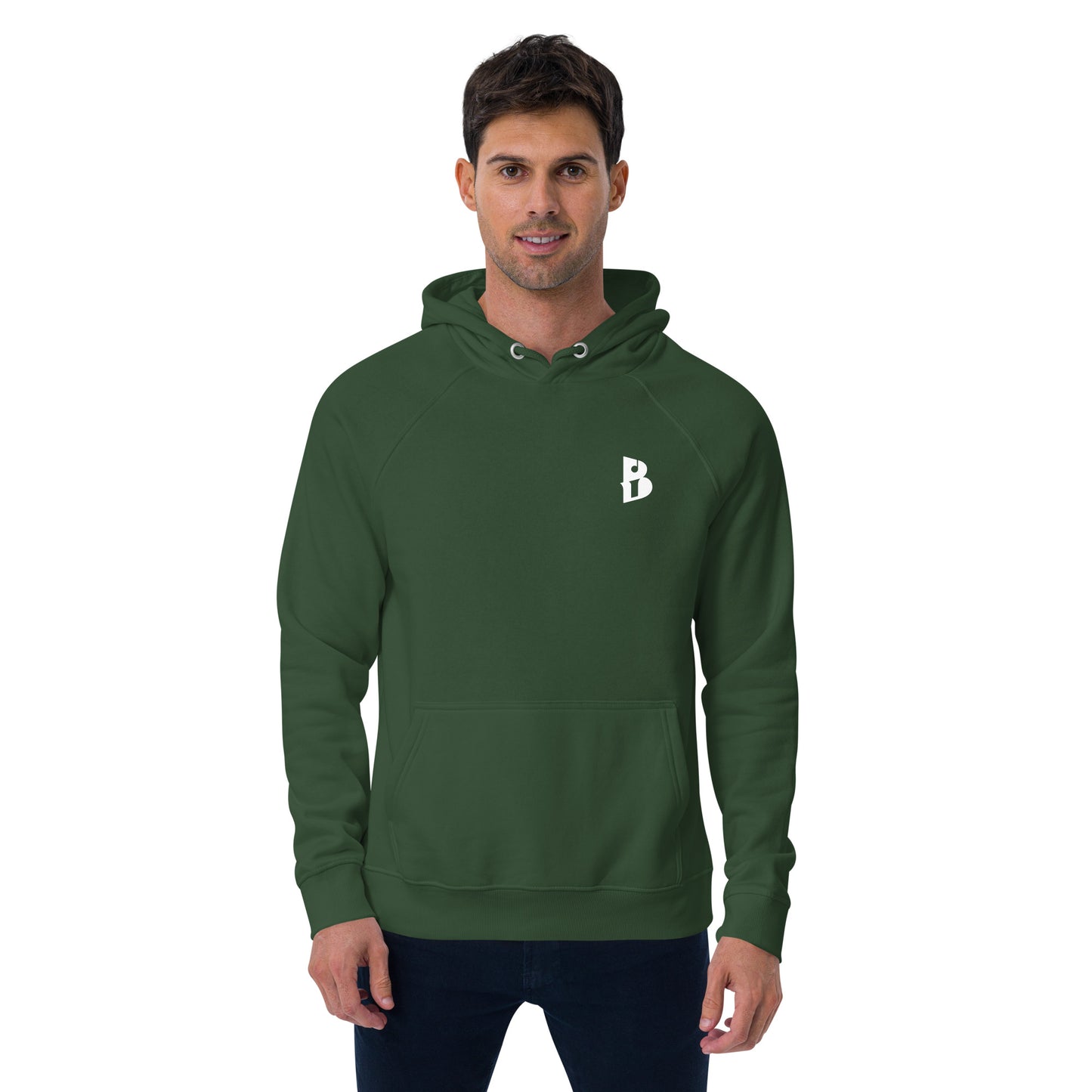 Unisex “Yo,Izy!” eco raglan hoodie