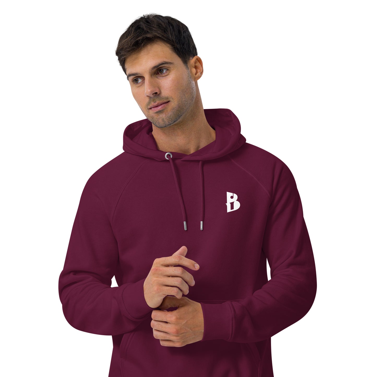 Unisex “Yo,Izy!” eco raglan hoodie