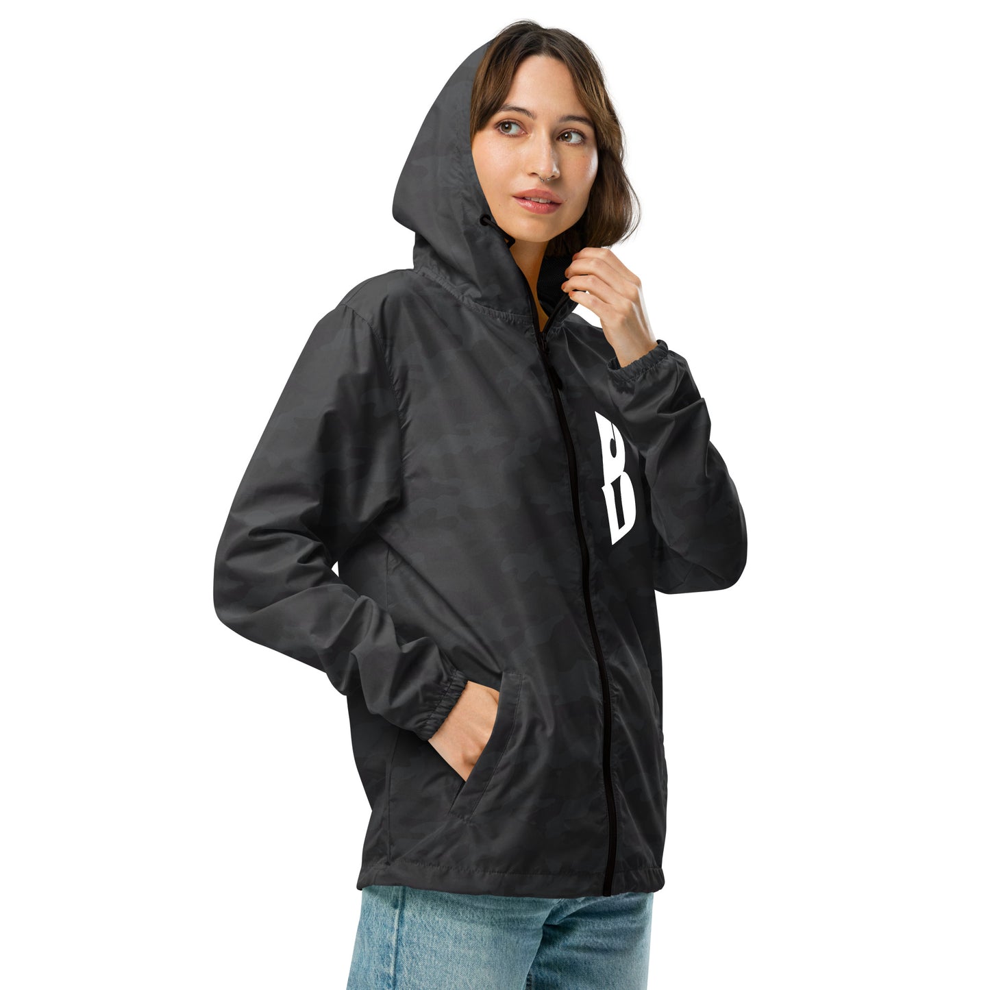 Unisex IzyBeats lightweight zip up windbreaker