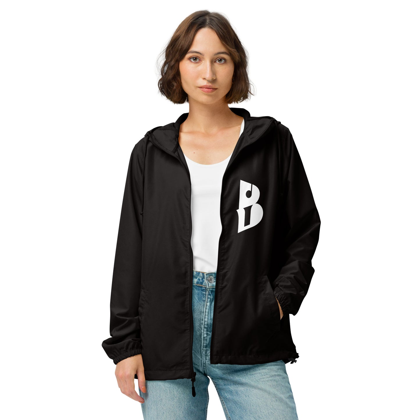 Unisex IzyBeats lightweight zip up windbreaker