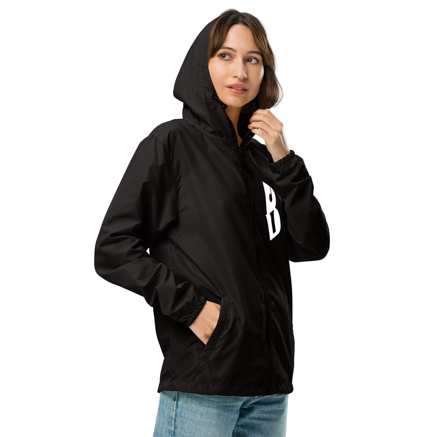 Unisex IzyBeats lightweight zip up windbreaker