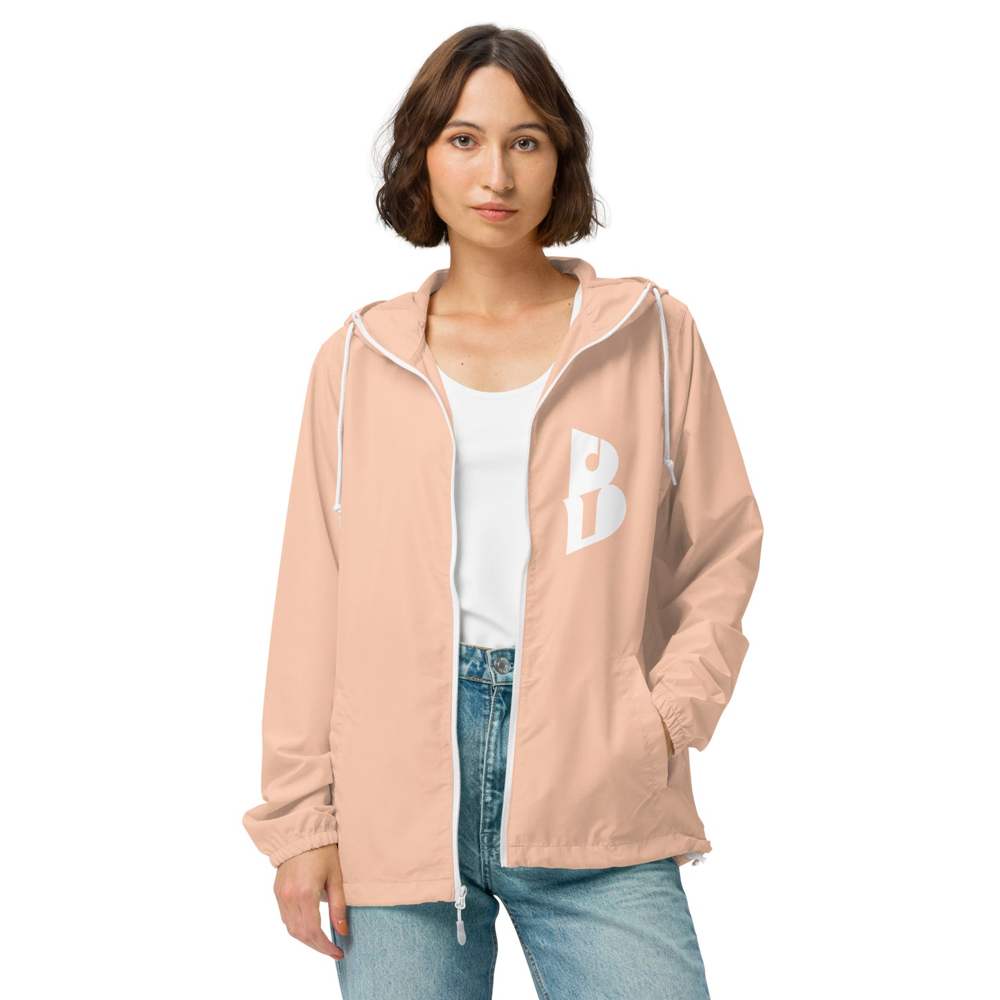 Unisex IzyBeats lightweight zip up windbreaker