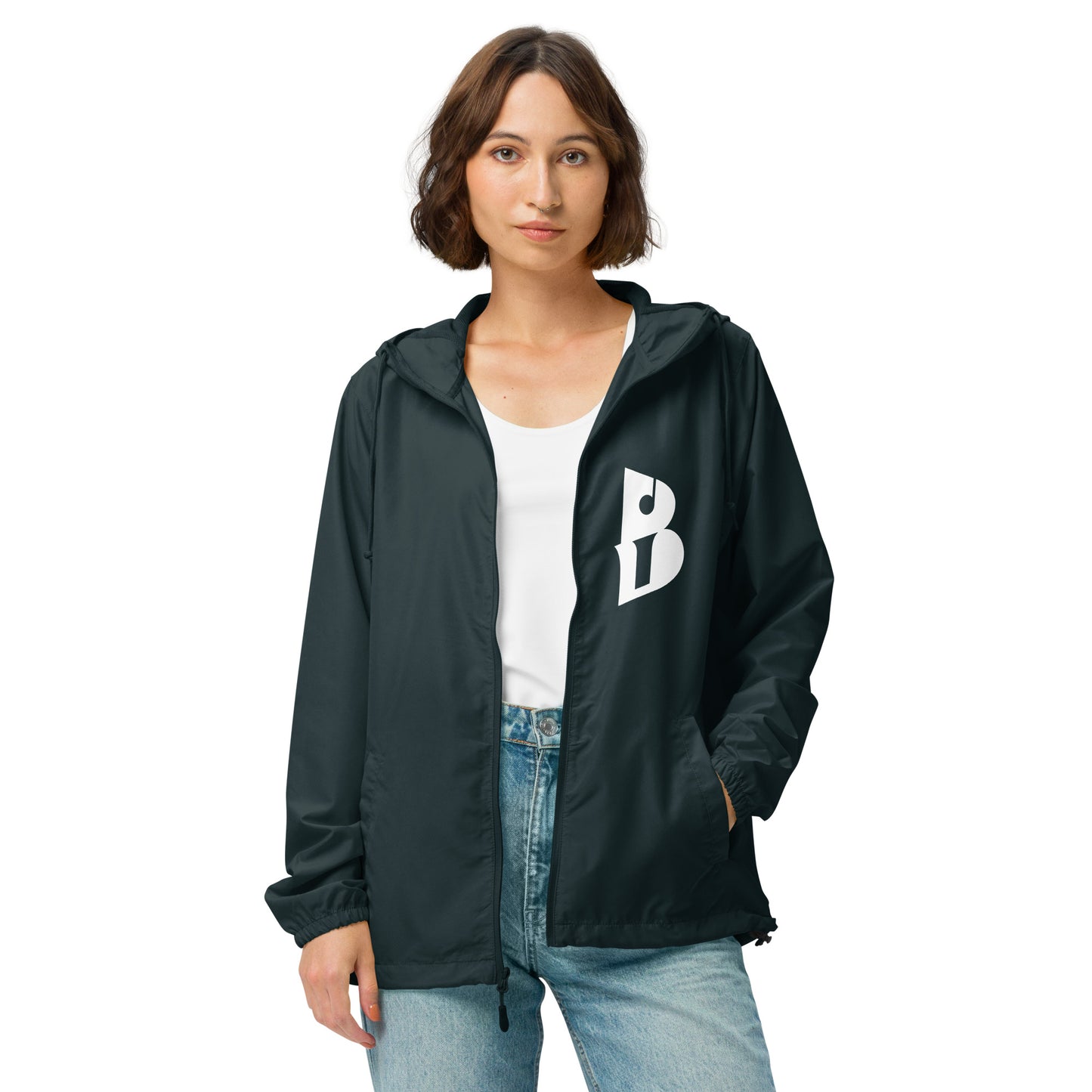Unisex IzyBeats lightweight zip up windbreaker