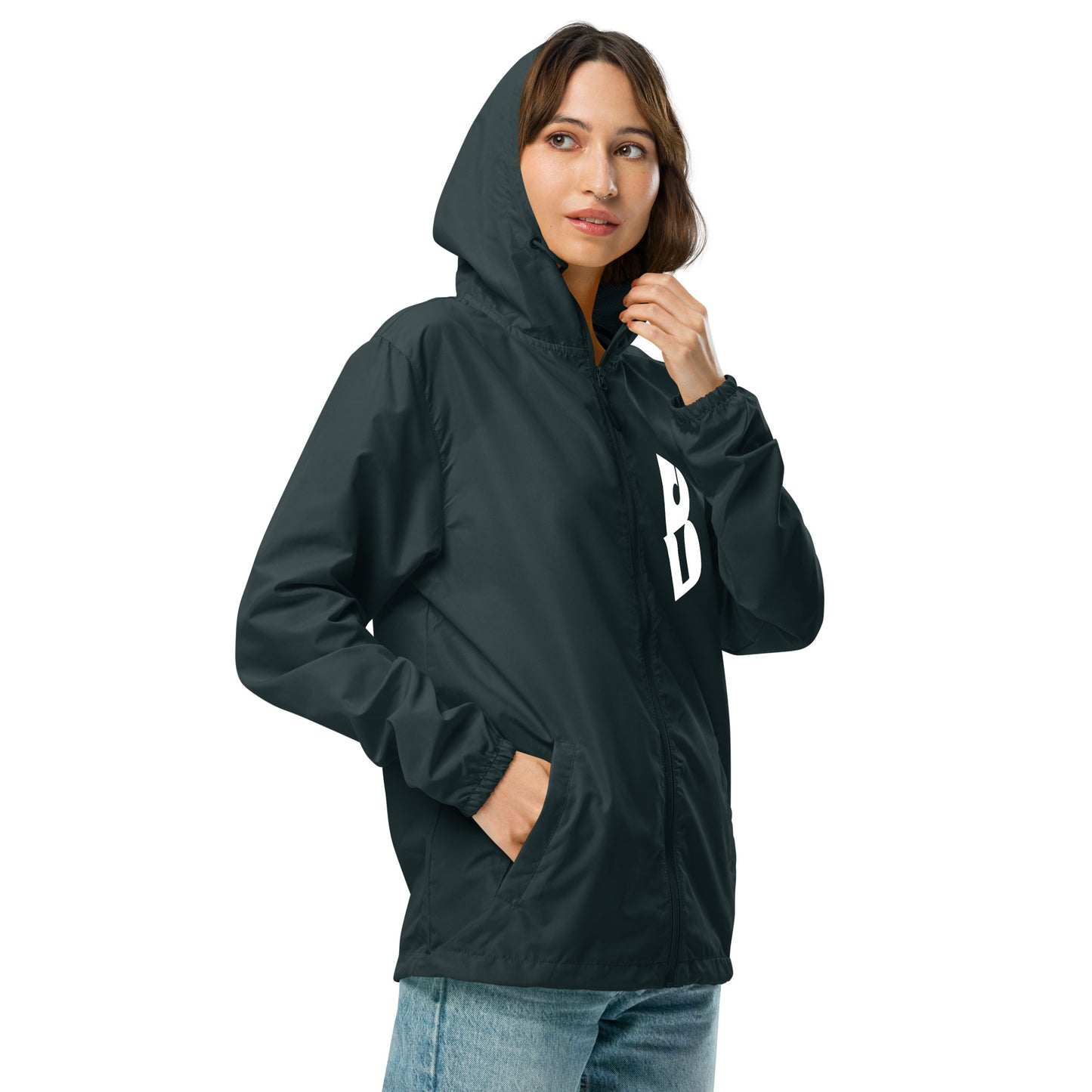Unisex IzyBeats lightweight zip up windbreaker