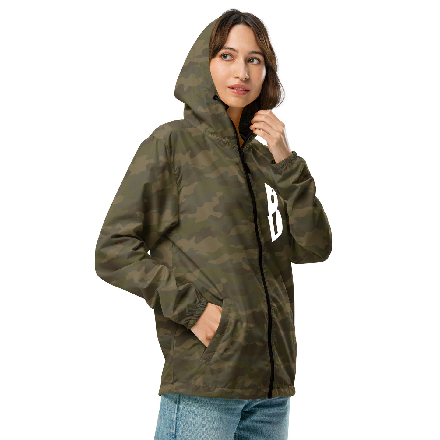 Unisex IzyBeats lightweight zip up windbreaker