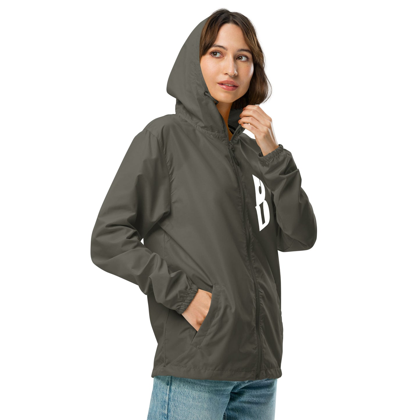 Unisex IzyBeats lightweight zip up windbreaker