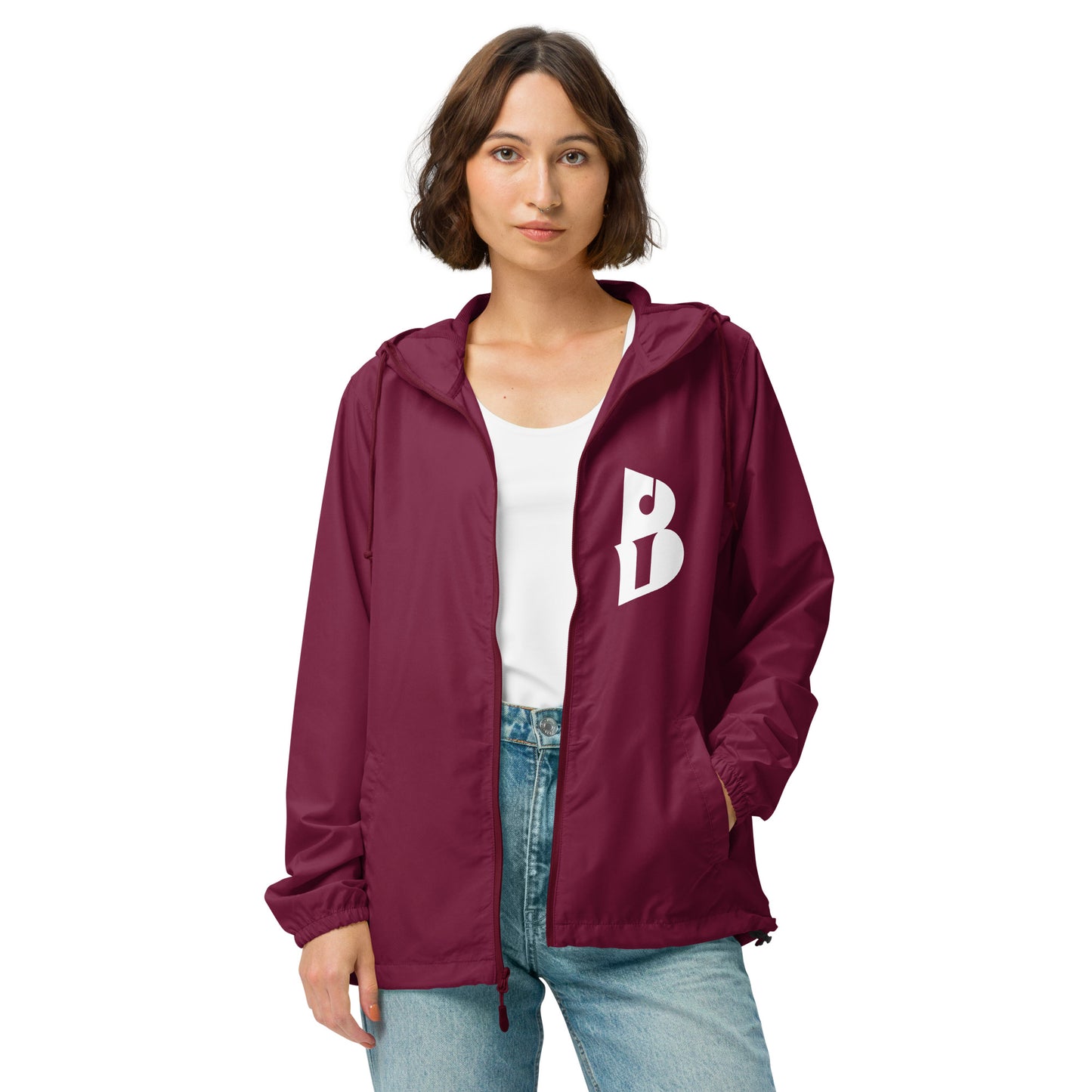 Unisex IzyBeats lightweight zip up windbreaker