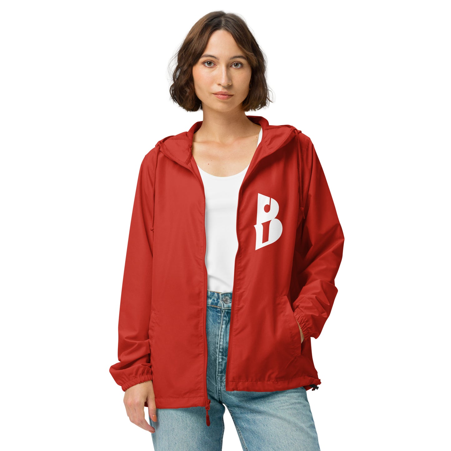 Unisex IzyBeats lightweight zip up windbreaker