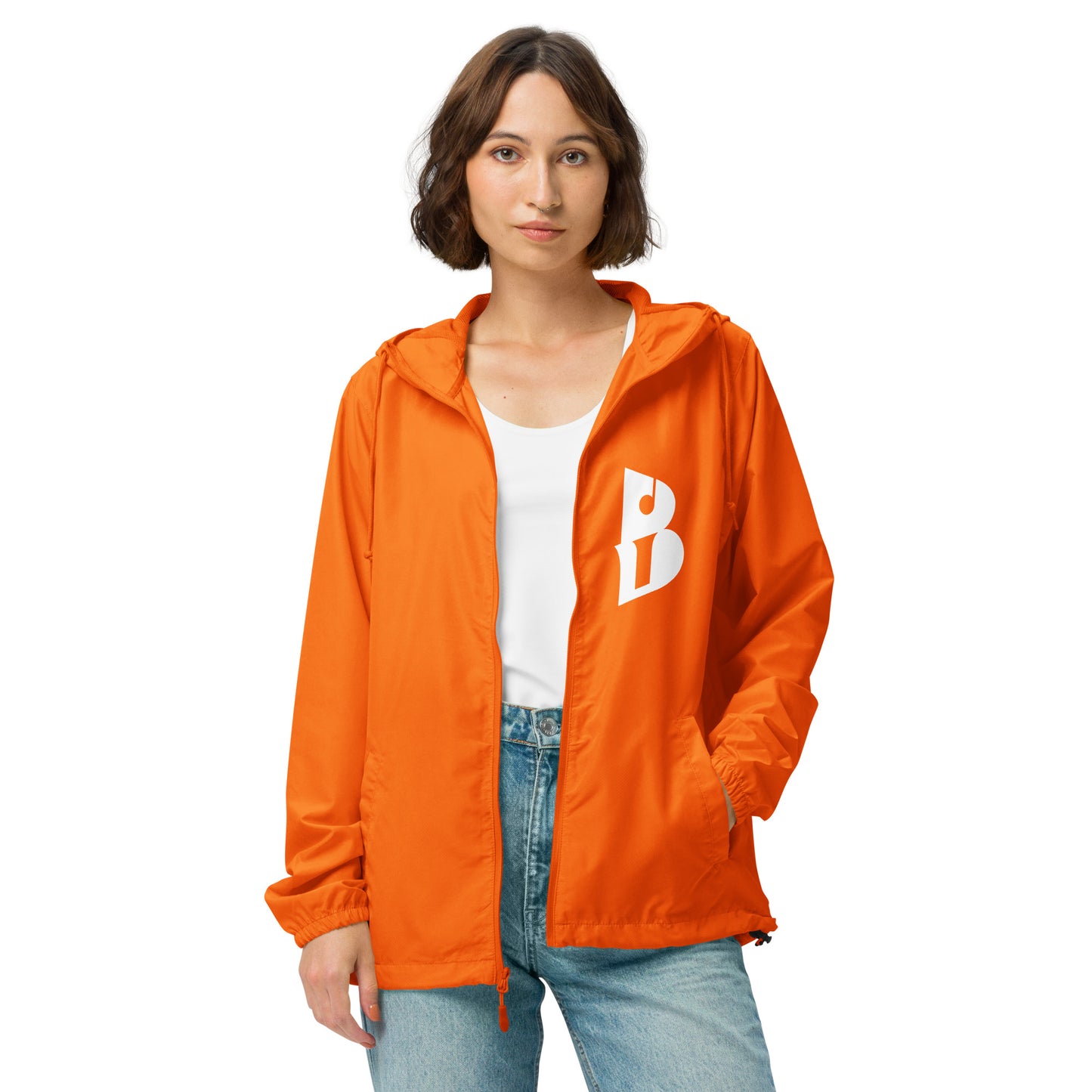 Unisex IzyBeats lightweight zip up windbreaker