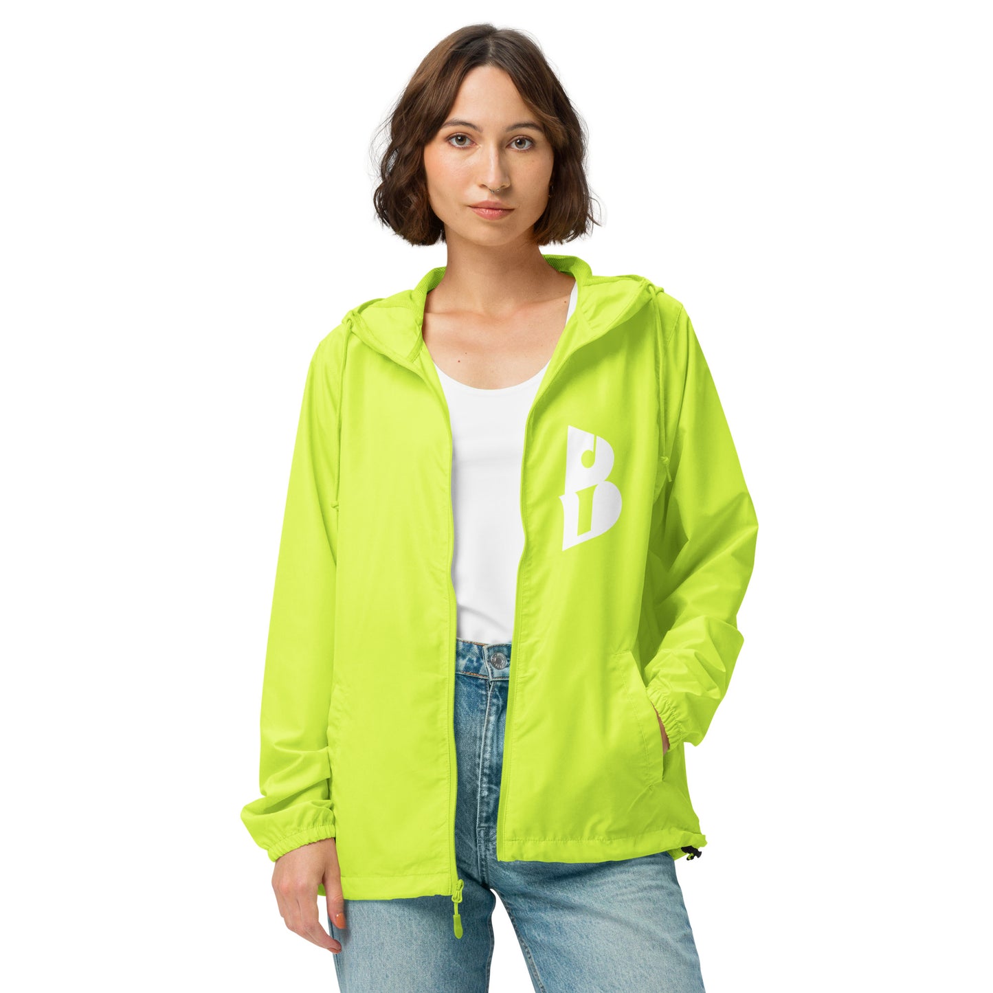 Unisex IzyBeats lightweight zip up windbreaker